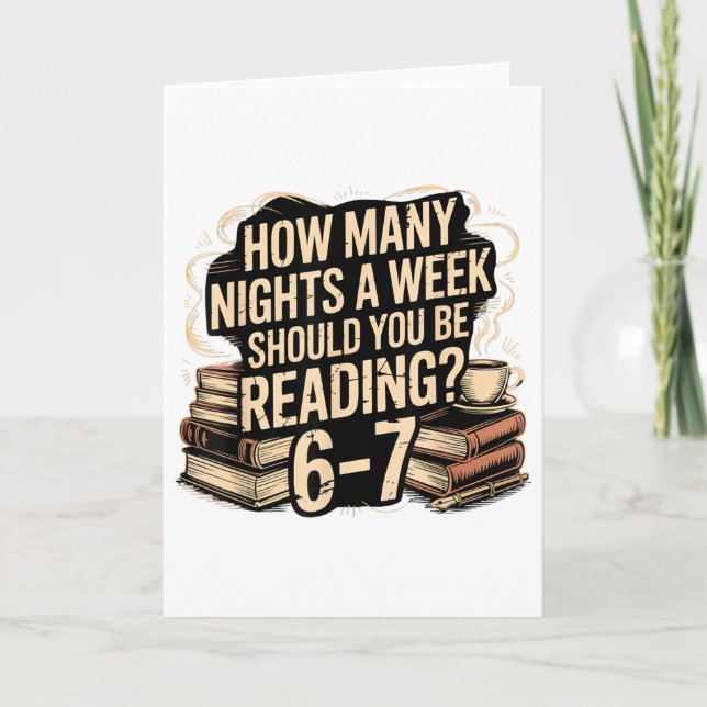 Reading 67 Meme English Teacher Funny 67 Librarian Card (Front)