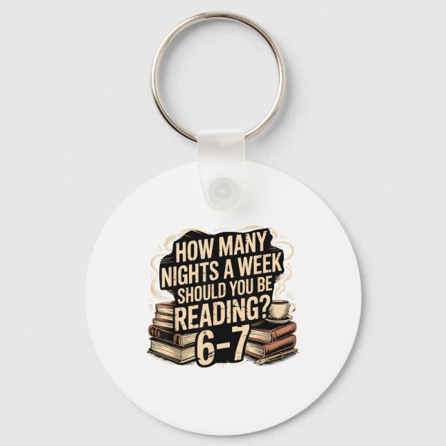 Reading 67 Meme English Teacher Funny 67 Librarian Keychain (Front)