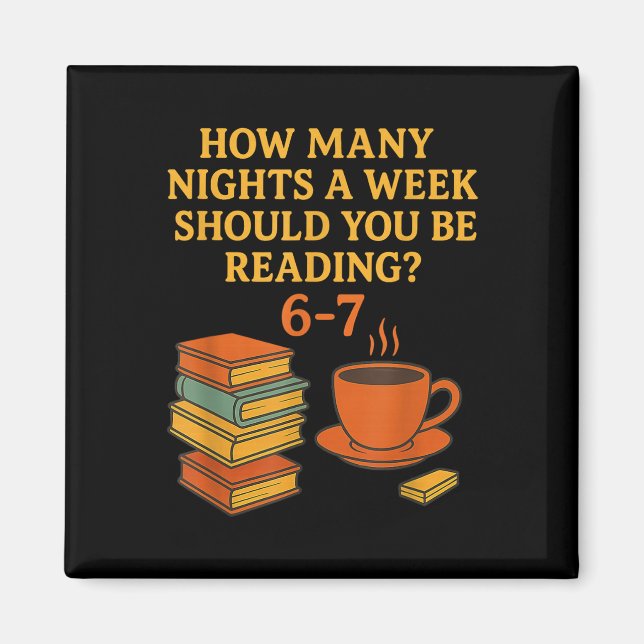 Reading 67 Meme English Teacher Funny 6 7 Book Lov Magnet (Front)