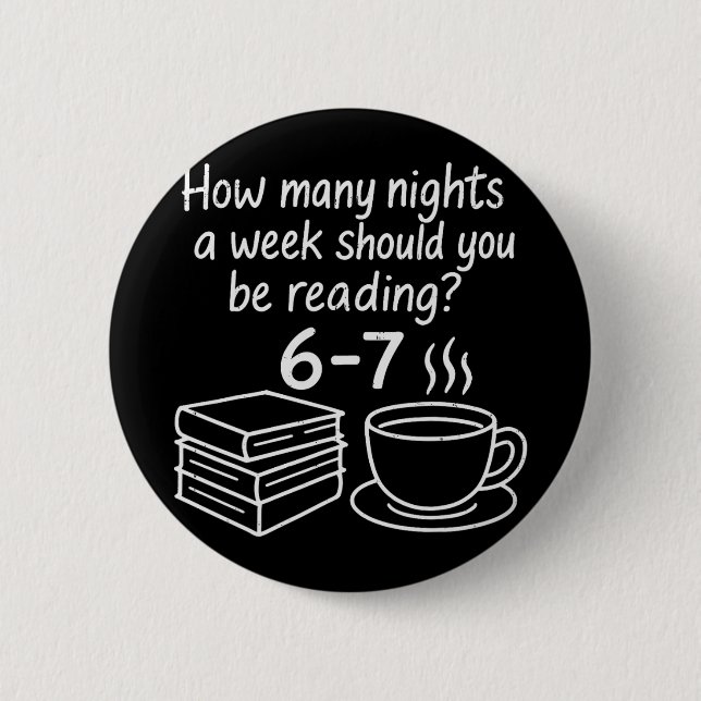 Reading 67 Six Seven English Teacher Book Lover Li Button (Front)