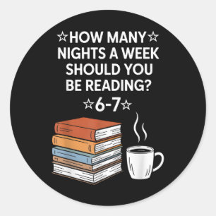 Reading 67 Six Seven Meme English Teacher Funny Bo Classic Round Sticker