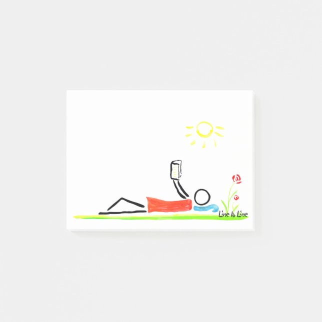 reading a good book post-it notes (Front)