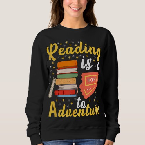 Reading Adventure Library Student Teacher Book Sch Sweatshirt