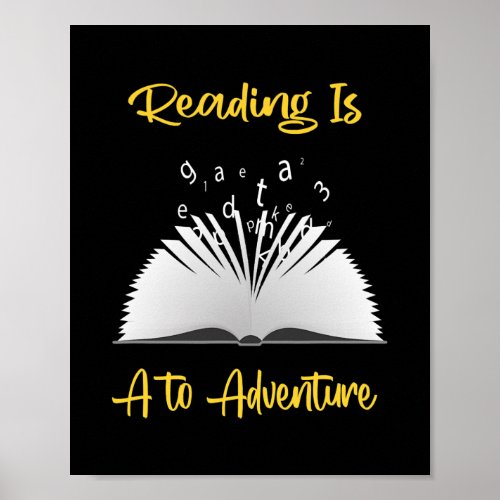 Reading Adventure Student Teacher Book School  Poster