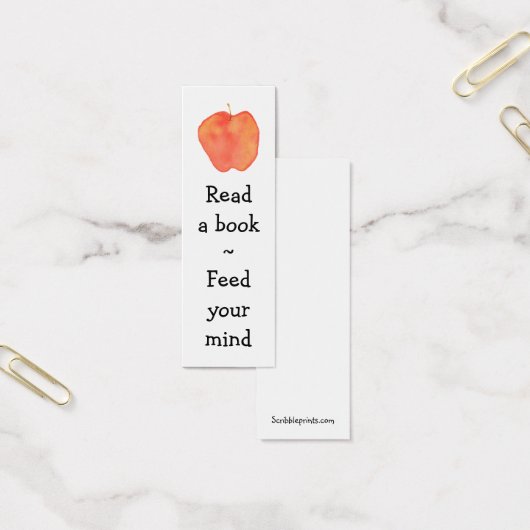 Reading Apple Mini Bookmark - (Office)