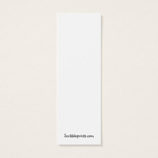 Reading Apple Mini Bookmark - (Back)