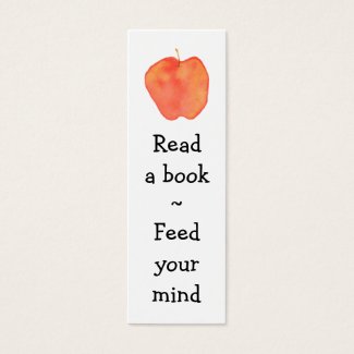 Reading Apple Mini Bookmark -