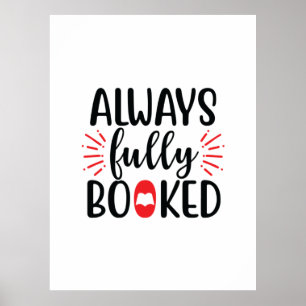 Reading Art Always Fully Booked Poster