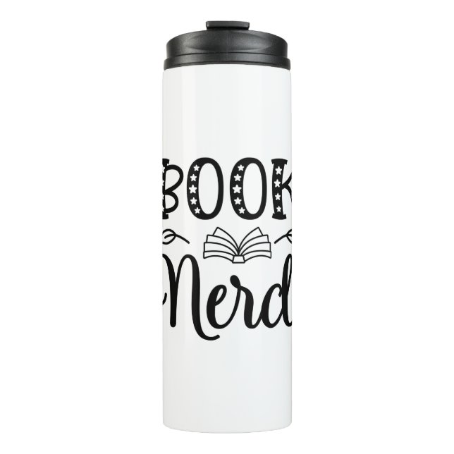 Reading Art Book Nerd Thermal Tumbler (Front)