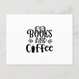 Reading Art Books And Coffee Postcard