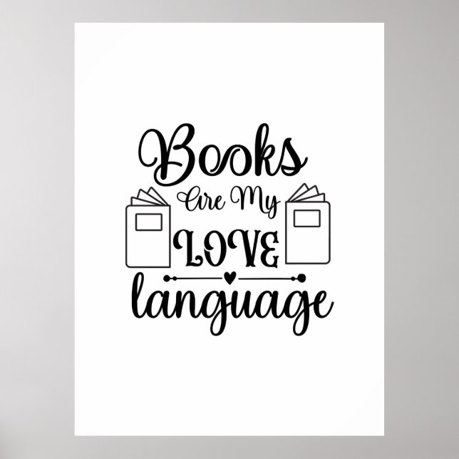 Reading Art Books Are My Love Language Poster (Front)