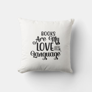 Reading Art Books Are My Love Language Throw Pillow