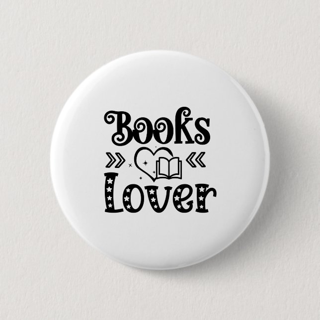 Reading Art Books Lover Button (Front)