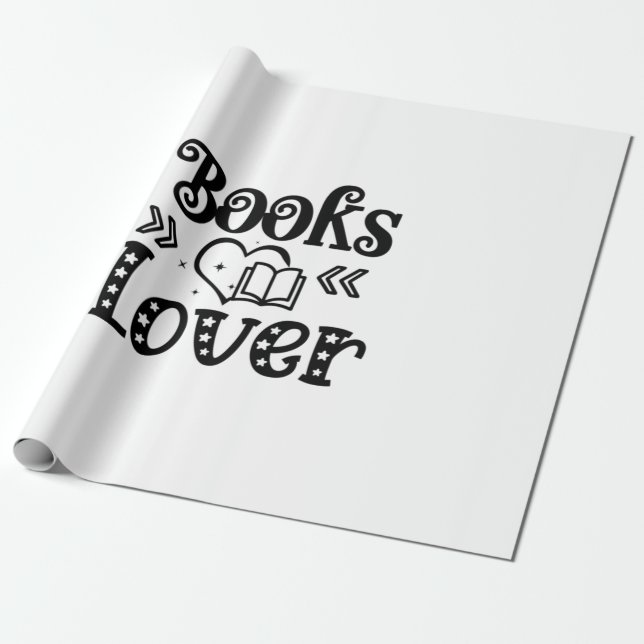 Reading Art Books Lover Wrapping Paper (Unrolled)