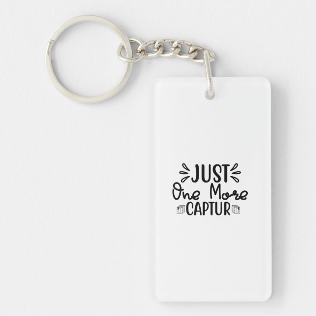 Reading Art Just One More Captur Keychain (Front)