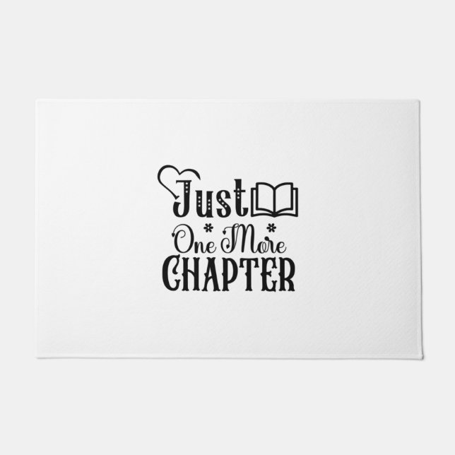 Reading Art Just One More Chapter Doormat (Front)