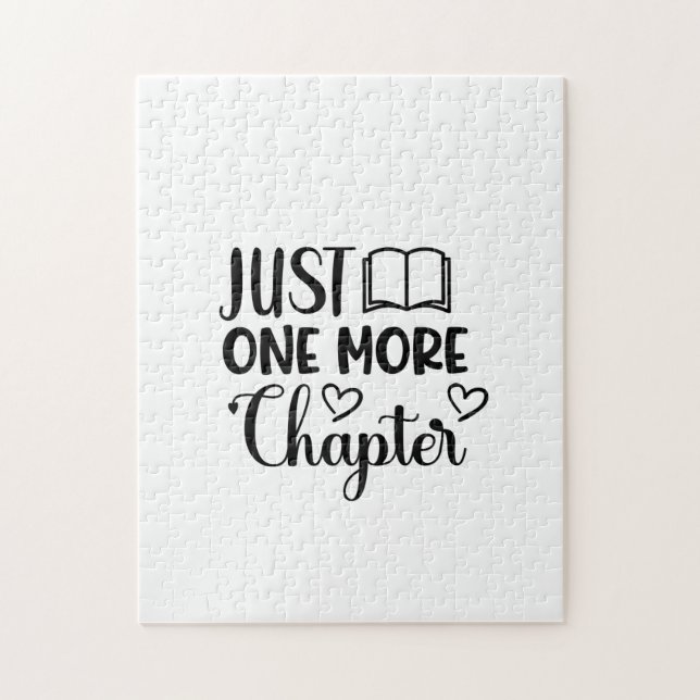 Reading Art Just One More Chapter Jigsaw Puzzle (Vertical)