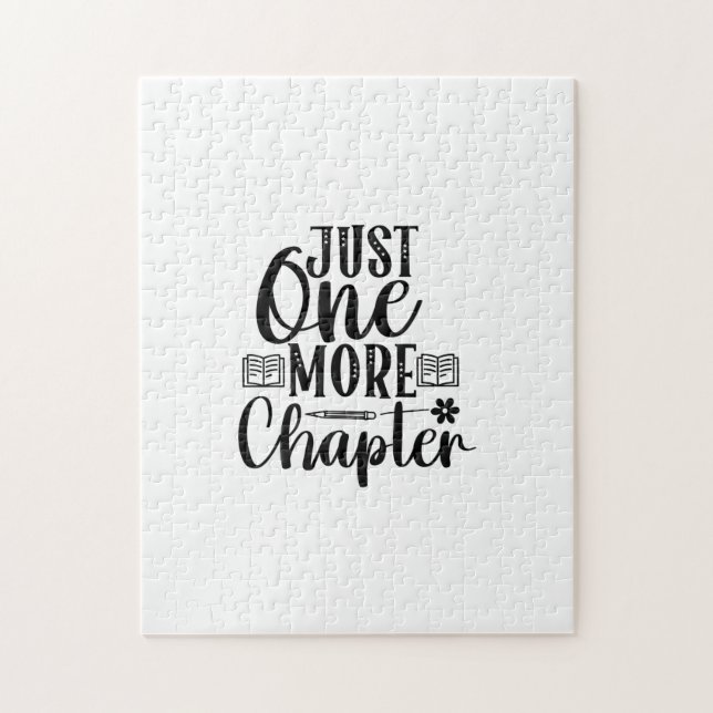 Reading Art Just One More Chapter Jigsaw Puzzle (Vertical)