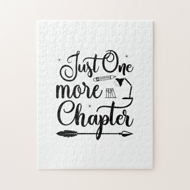 Reading Art Just One More Chapter Jigsaw Puzzle (Vertical)