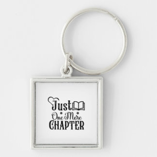 Reading Art Just One More Chapter Keychain