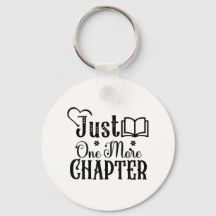 Reading Art Just One More Chapter Keychain