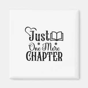 Reading Art Just One More Chapter Magnet