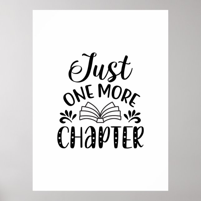 Reading Art Just One More Chapter Poster (Front)