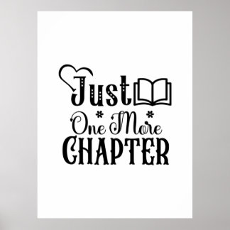 Reading Art Just One More Chapter Poster