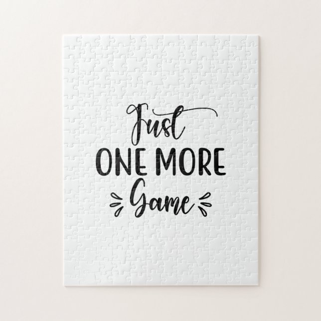 Reading Art Just One More Game Jigsaw Puzzle (Vertical)