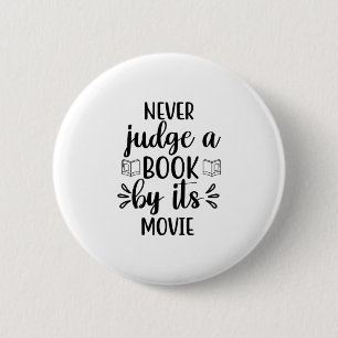 Reading Art Never Judge A Book By Its Movie Button