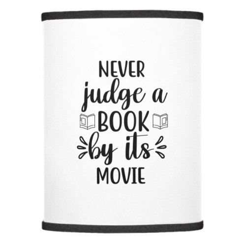 Reading Art Never Judge A Book By Its Movie Lamp Shade