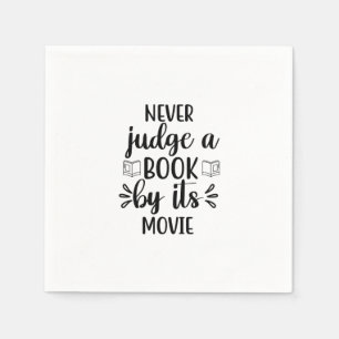 Reading Art Never Judge A Book By Its Movie Napkins