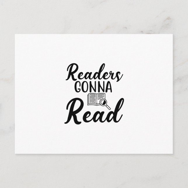 Reading Art Readers Gonna Read Postcard (Front)