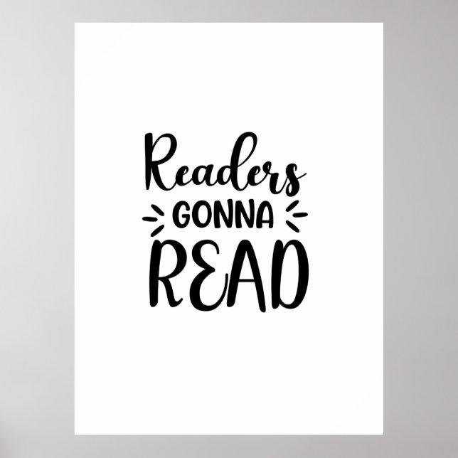 Reading Art Readers Gonna Read Poster (Front)