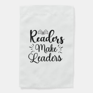Reading Art Readers Make Leaders Garden Flag