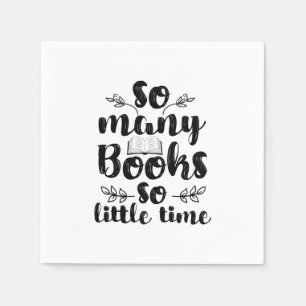 Reading Art So Many Books So Little Time Napkins