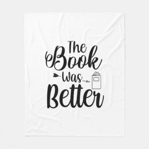 Reading Art The Book Was Better Fleece Blanket