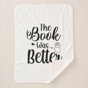Reading Art The Book Was Better Sherpa Blanket