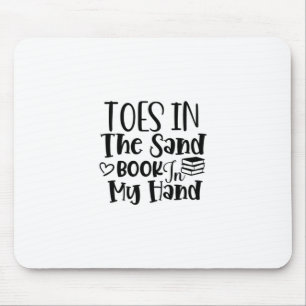 Reading Art Toes In The Sand Book In My Hand Mouse Pad