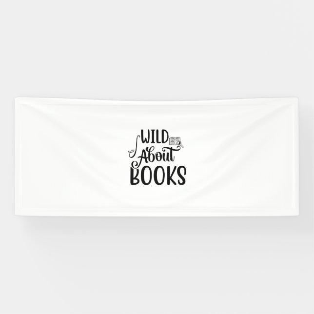Reading Art Wild About Books Banner (Horizontal)