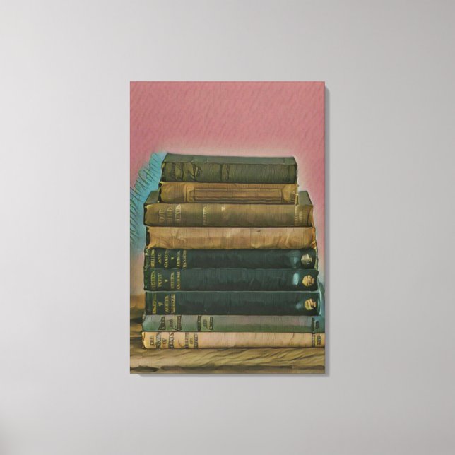 Reading artwork gift canvas print (Front)