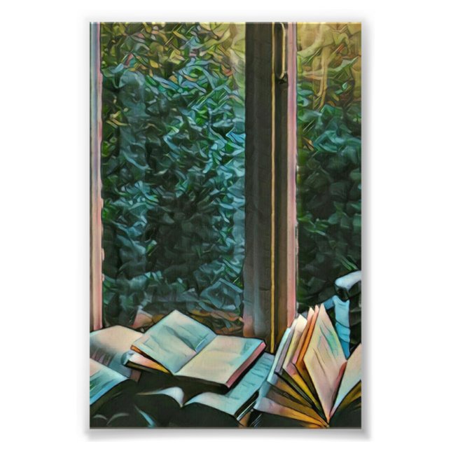 Reading artwork gift photo print (Front)
