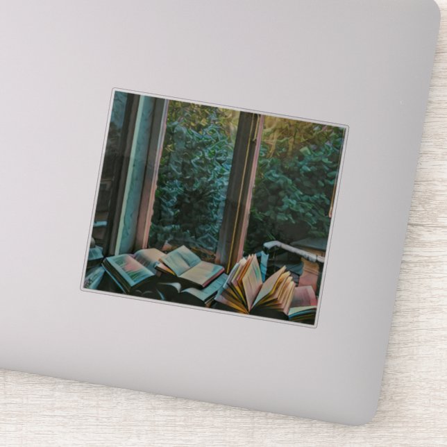 Reading artwork gift sticker (Detail)