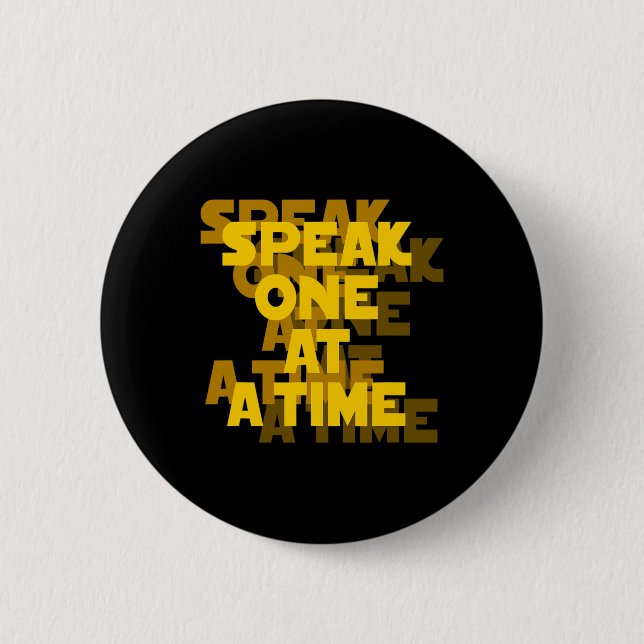 Reading Asl Hand Gesture Deaf Hearing Loss Awarene Button (Front)