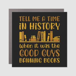 Reading Banned Books Reader Read Banned Books For Car Magnet