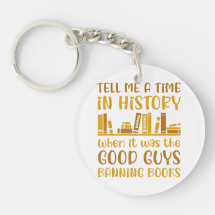 Reading Banned Books Reader Read Banned Books For  Keychain