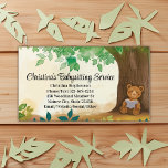 Reading Bear Babysitter Day Care Childcare Service Business Card