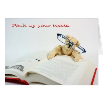Reading Bear Back To School Card by KKHPhotosVarietyShop at Zazzle