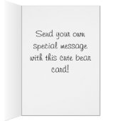 Reading Bear - customizable greeting card (Inside (Right))