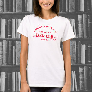 Reading Between The Wines Book Club Red Crest T-Shirt